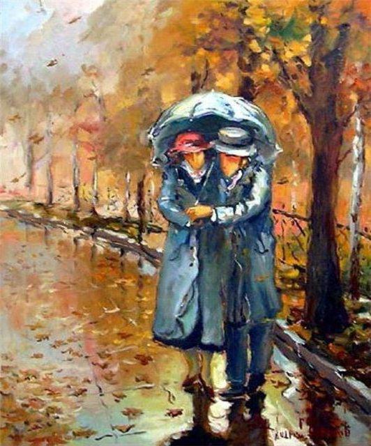 Paintboy Картина по номерам Двое под зонтом 40х50 см